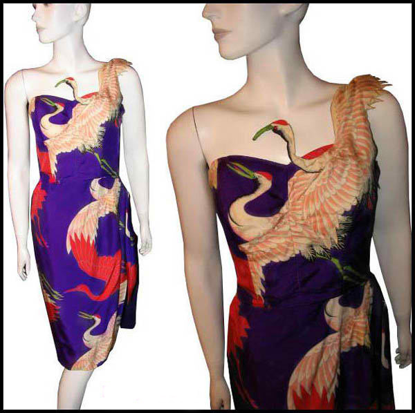 1950s Gladys Wilson Hawaii silk sarong dress - Courtesy of pinkyagogo
