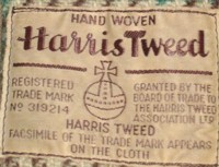 from a late-1930s/early-1940s women's coat. This label ran from 1934 to late 1939/early 1940 - Courtesy of Tottie Willoughby