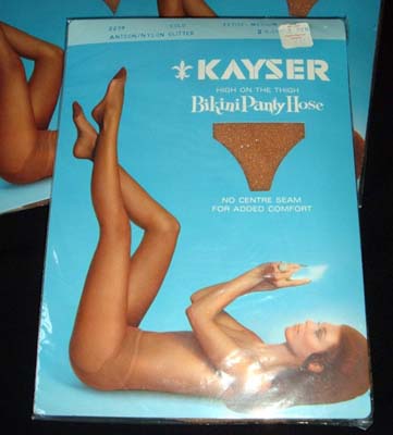 Vintage Kayser gold pantyhose - Courtesy of gilo49