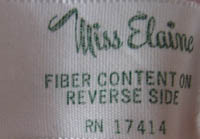 from a 1950s bed jacket (rare green label) - Courtesy of vintagepretties