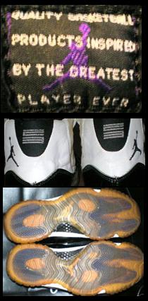 from a pair of 1995 Air Jordan sneakers - Courtesy of pinky-a-gogo