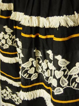 Peasant 'barrel' skirt, detail of embroidery Courtesy noirboudoir.com