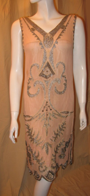 1920s pink silk dress - Courtesy of pinkyagogo