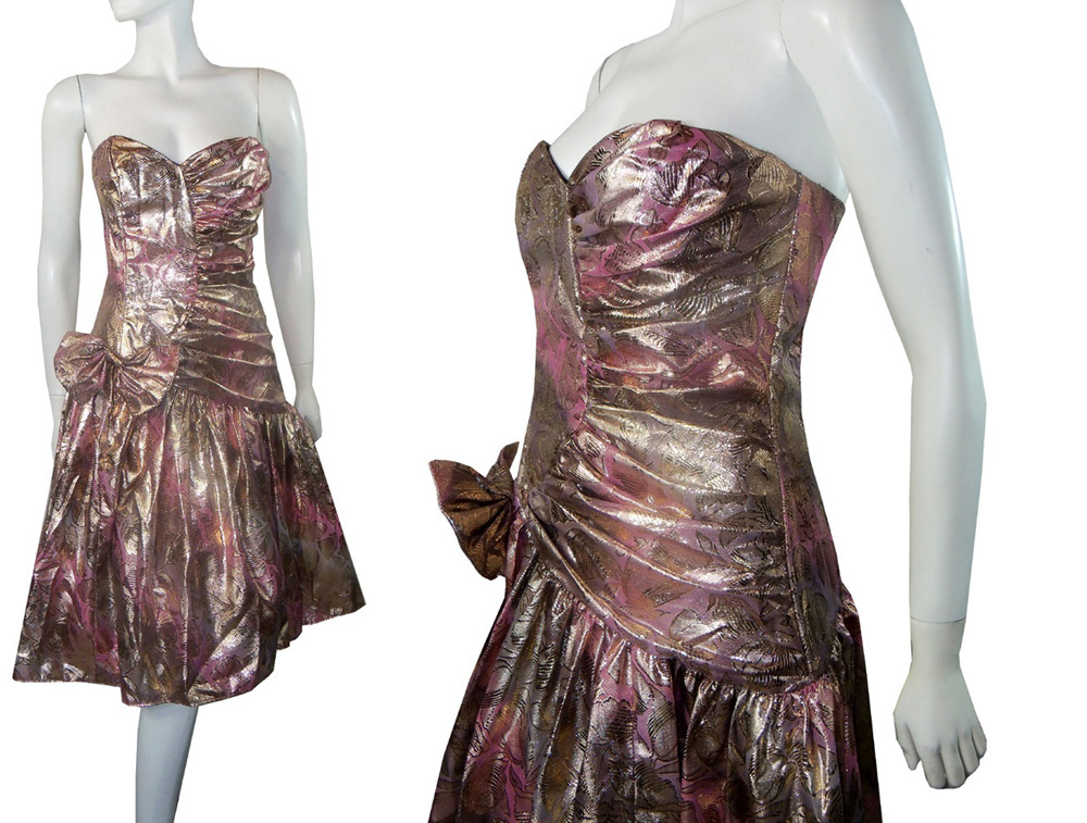 1980s metallic party dress - Courtesy of pinkyagogo