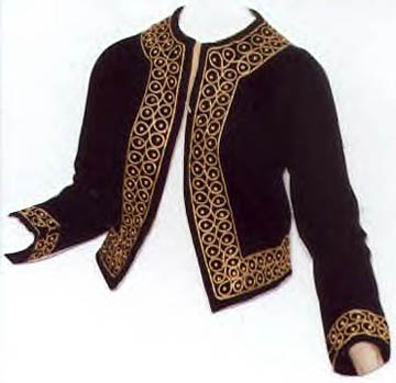 1960s Hadley Cashmere Souffle gold beaded sweater Courtesy of fuzzylizzie.com