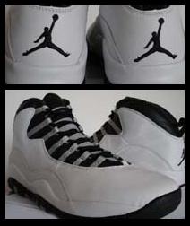 from a pair of 2005 Air Jordan X sneakers - Courtesy of pinky-a-gogo