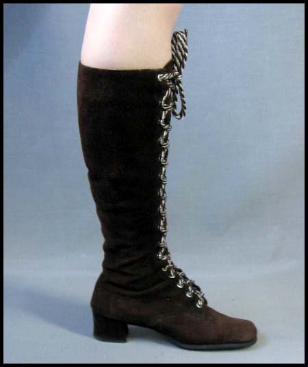 Vintage cow suede boots - Courtesy of mags_rags