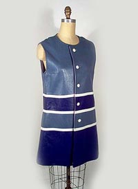 1967-68 leather mini dress - Courtesy of pastperfectvintage.com