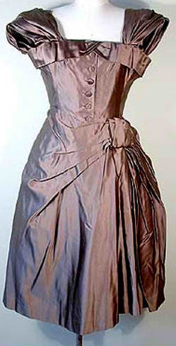 1950s Christian Dior couture dress - Courtesy of poppysvintageclothing