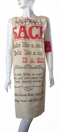 late 1950s novelty potato sack dress - Courtesy of pinkyagogo