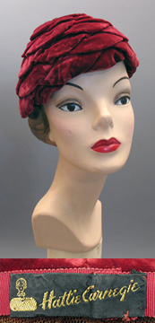 A 1950s Carnegie Hat Courtesy of Past Perfect Vintage