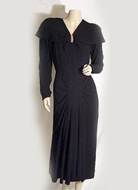  1949 rayon crepe dress - courtesy of designertrend.com