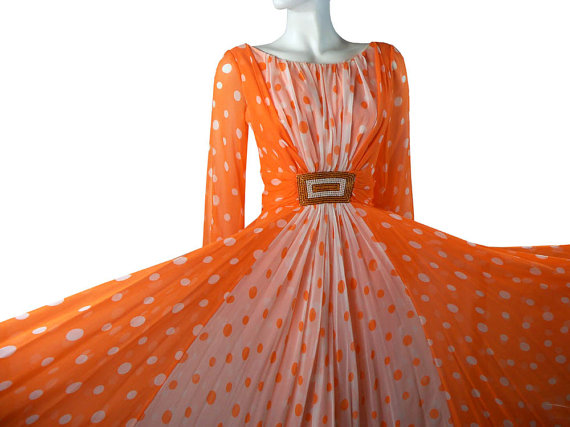 1970s silk maxi dress - Courtesy of pinkyagogo