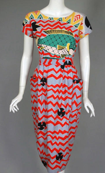 early 1980s Michaele Vollbrach dress - Courtesy of vivavintageclothing.com