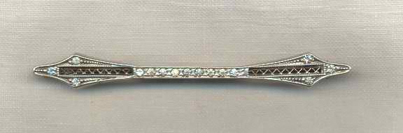 1910 sterling George Cahoone bar pin - Courtesy of linnscollection