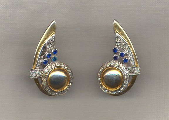 1927 screwback earrings - Courtesy of linnscollection