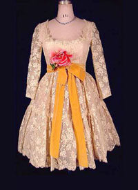1964-65 George Halley lace dress - Courtesy of antiquedress.com