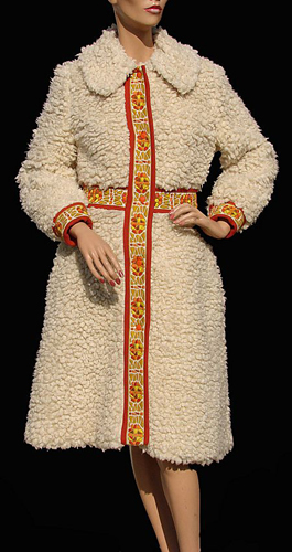 Faux mongolian lamb coat  - Courtesy of poppys vintage clothing on rubylane
