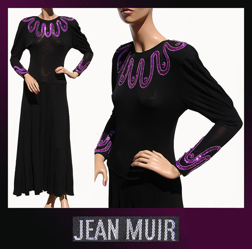 1980s Jean Muir gown - Courtesy of poppysvintageclothing