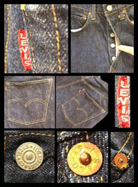 from late-1950s/early-1960s Big E denim jeans - Courtesy of hatfeathersvintage.com