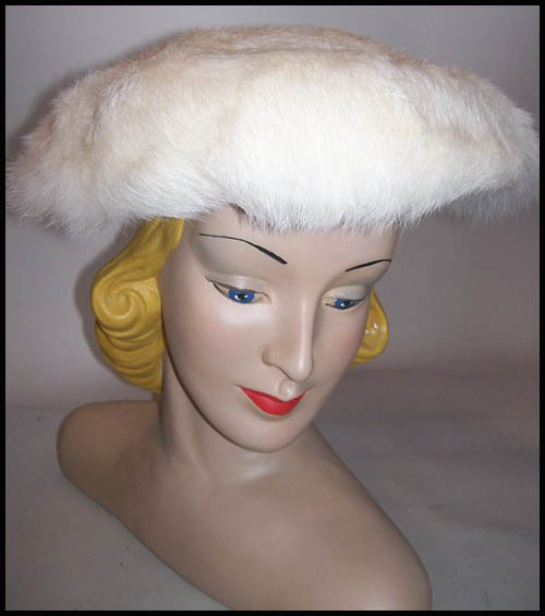 Vintage rabbit fur hat - Courtesy of dorotheasclosetvintage.com