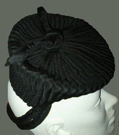 1930s Bovio Modes satin hat - Courtesy of thespectrum