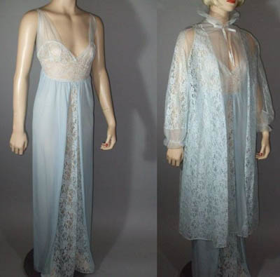 Vintage 1950s Lady Duff nightgown set - Courtesy of clubvintage
