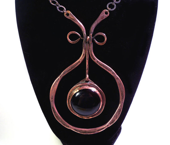 1970s Rafael Alfandary copper necklace - Courtesy of pinkyagogo
