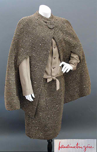 1959 Pauline Trigere 2-piece wool set - Courtesy of pastperfectvintage.com