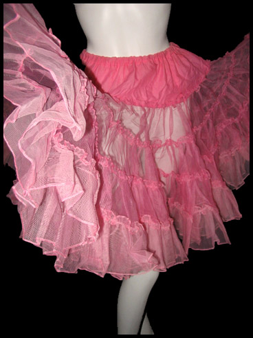 Vintage 1970s cotton and tulle crinoline - Courtesy of pinky-a-gogo