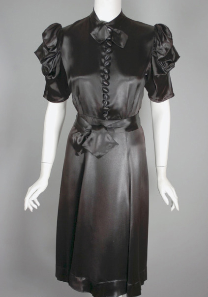 1930s satin cocktail dress - Courtesy of vivavintageclothing.com