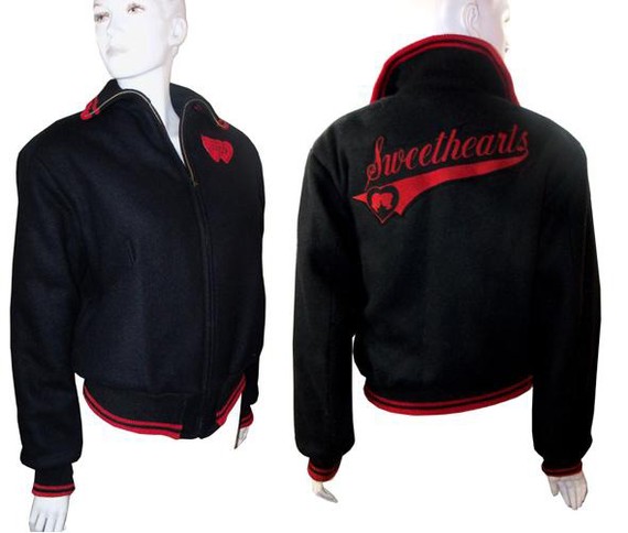 1950s cheerleading jacket by Butwin - Courtesy of pinkyagogo