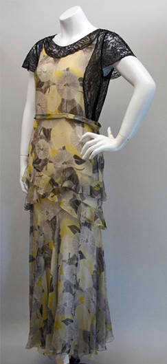  1935 print chiffon dress - Courtesy of pastperfectvintage.com