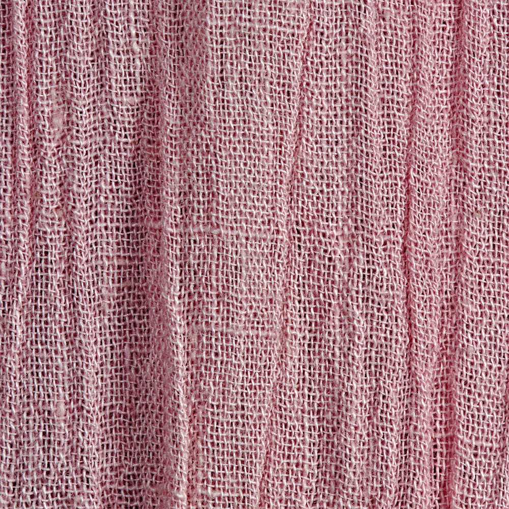 Plain weave crinkled cotton gauze