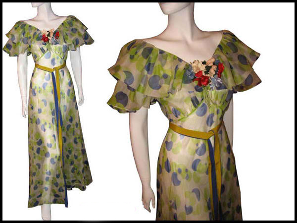  1930s sheer party dress - Courtesy of pinkyagogo
