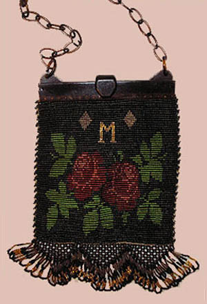 1920s beaded purse with celluloid handle - Courtesy thespectrum