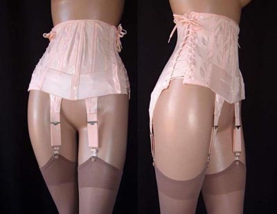 Vintage Gracie double lace corset - Courtesy of gilo49
