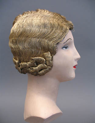 1920s gold thread wig - Courtesy of pastperfectvintage.com