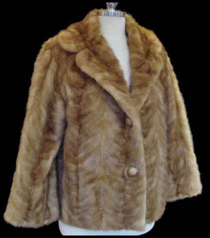 Vintage herringbone mink coat - Courtesy of daisyfairbanks