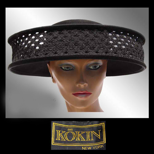 1980s Kokin felt hat - Courtesy of poppysvintageclothing