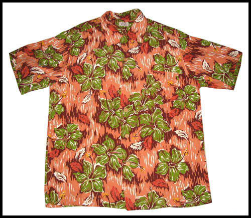late 1940s silky rayon Hawaiian shirt - Courtesy of pinkyagogo