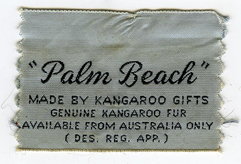 Vintage label from kangaroo purse - Courtesy of lkranieri