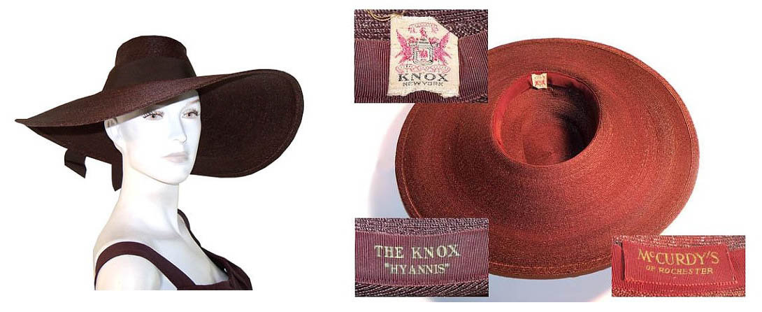 1940s Knox beach hat  - Courtesy of pinkyagogo