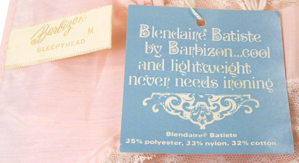 from an early 1960s pink nightgown  - Courtesy of pinkyagogo