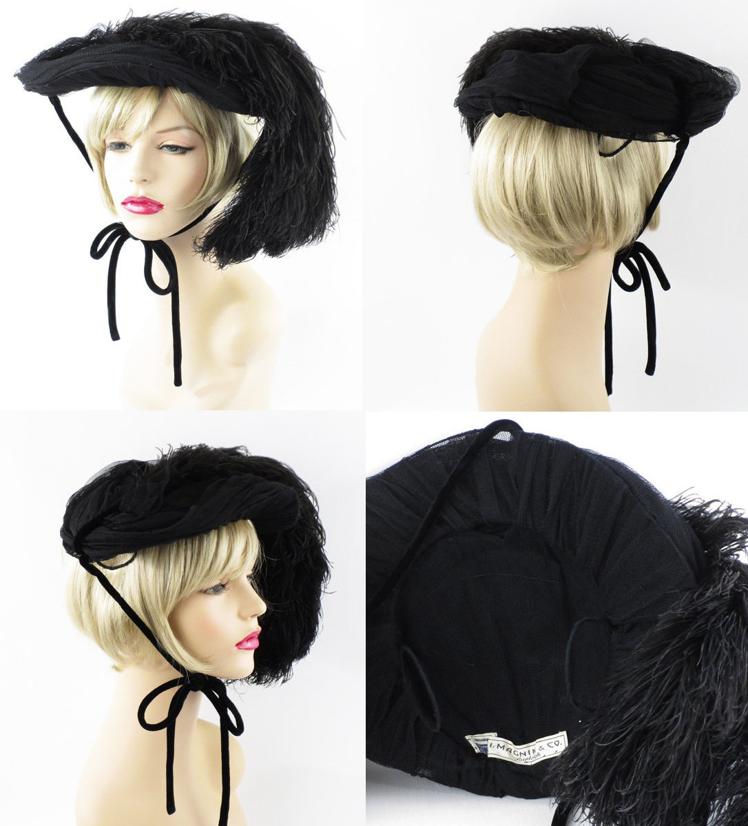 1940s I Magnin inspired platter hat -  Courtesy of alleycatsvintage