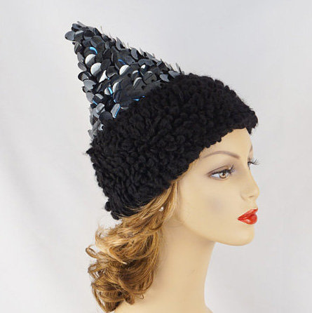 1960s-1970s wool pixie hat with bangles - Courtesy of Alleycats