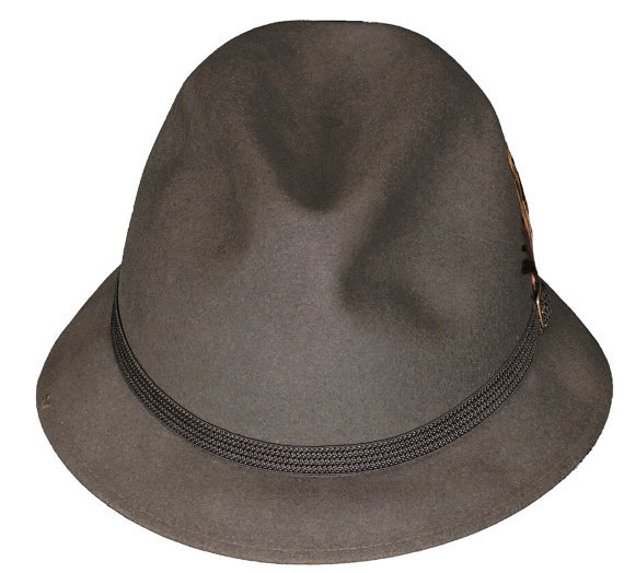 1960s teardrop creases on a trilby hat -  Courtesy of coolfoolvintage