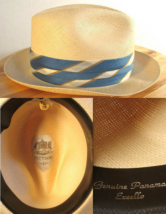 1950s Stetson Panama straw hat  - Courtesy of soulmanvintage