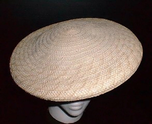 1950s straw platter hat - Courtesy of thespectrum