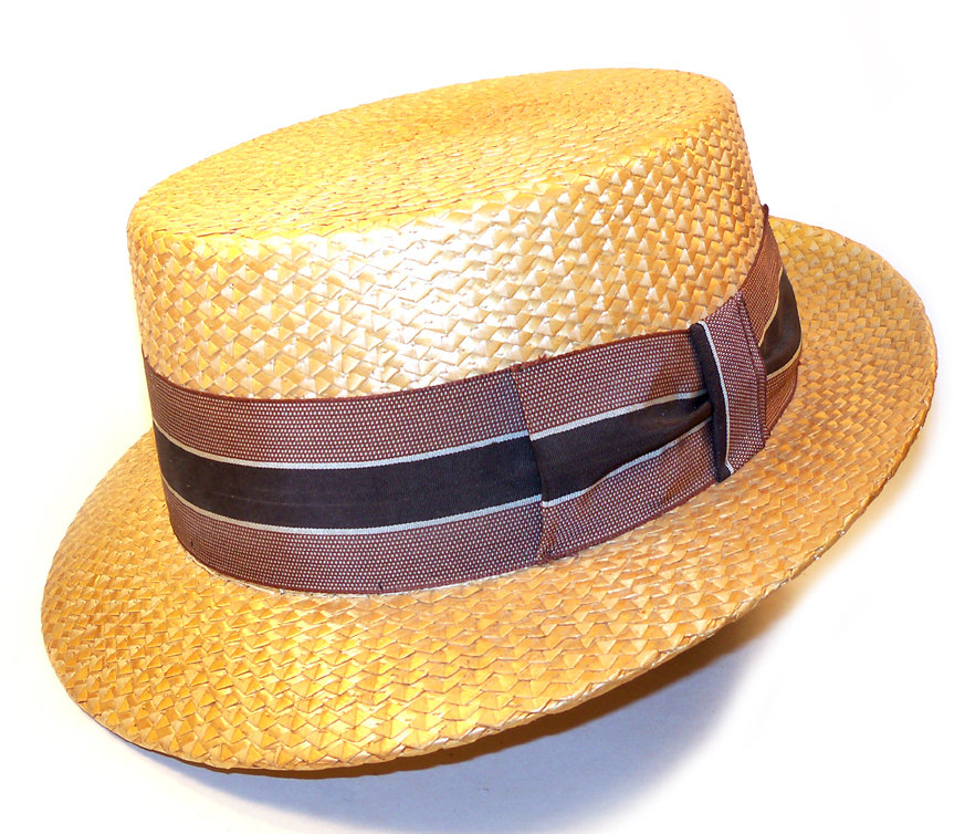 1950s brim on straw hat - Courtesy of pinkyagogo